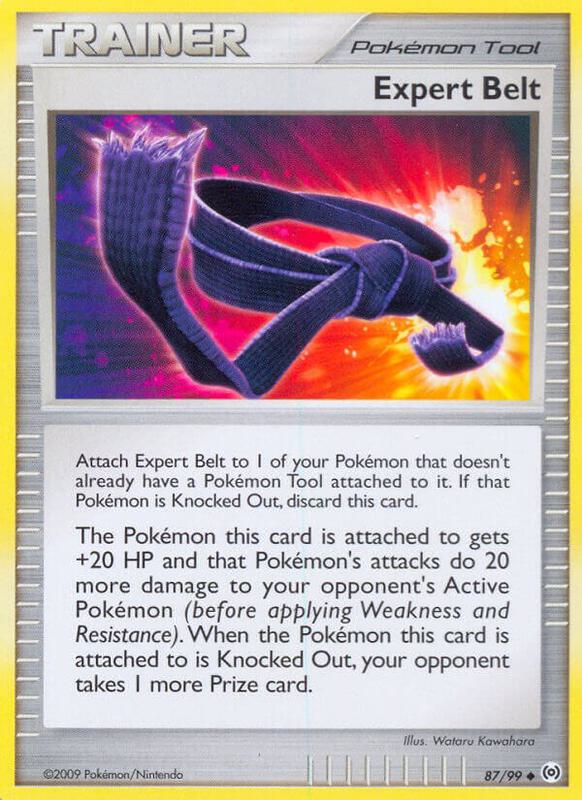 Expert Belt Pokemon card from Arceus