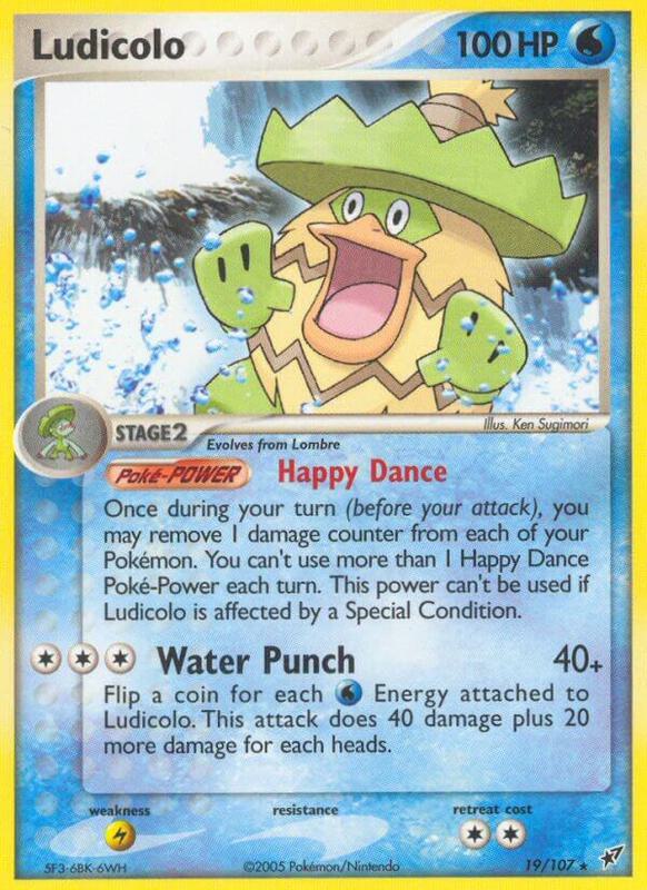Ludicolo Pokemon card from Deoxys