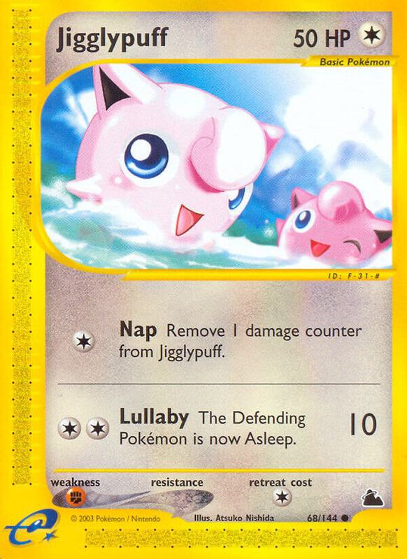 Jigglypuff Pokemon card from Skyridge