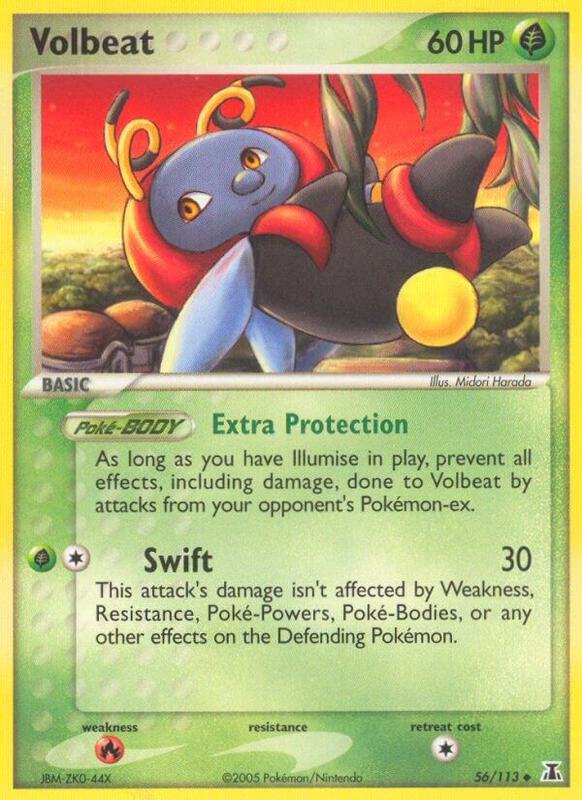 Volbeat Pokemon card from Delta Species