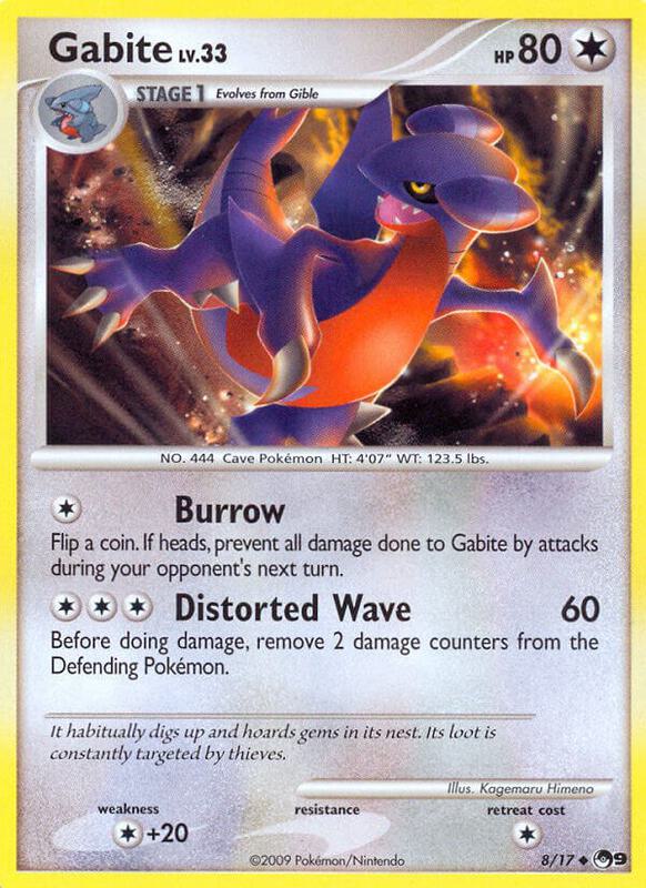 Gabite Pokemon card from POP Series 9