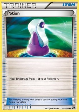 Potion Pokemon card from Black White