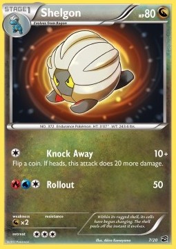 Shelgon Pokemon card from Dragon Vault