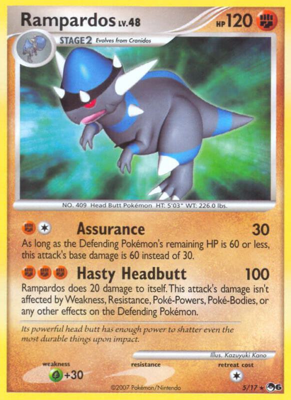 Rampardos Pokemon card from POP Series 6