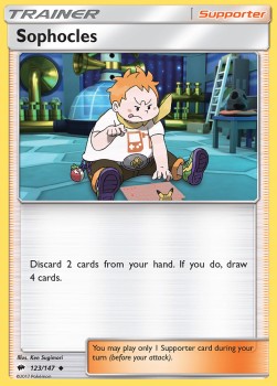 Sophocles Pokemon card from Burning Shadows