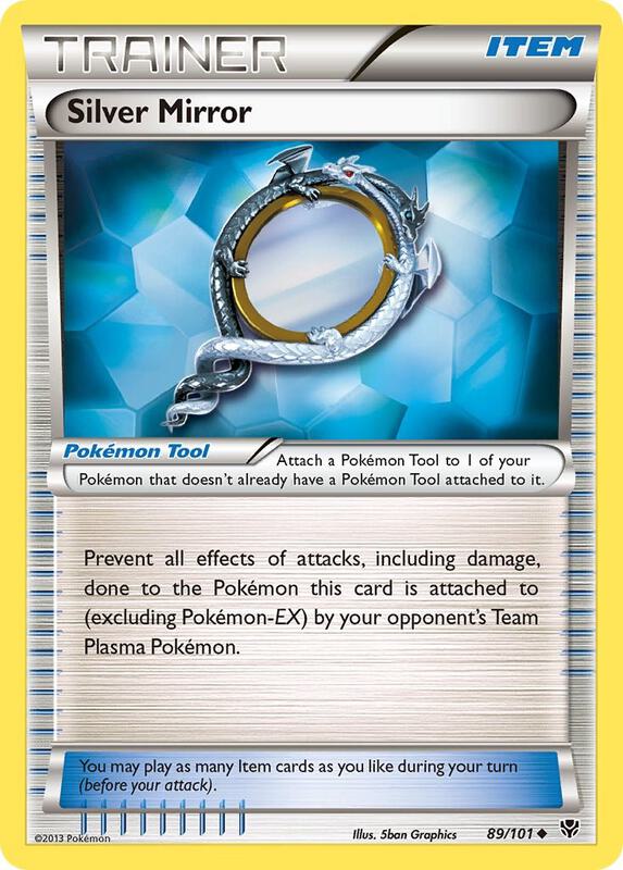 Silver Mirror Pokemon card from Plasma Blast