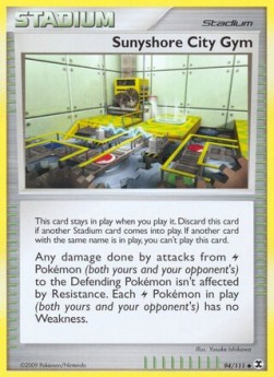 Sunyshore City Gym (Holo) Pokemon card from Rising Rivals