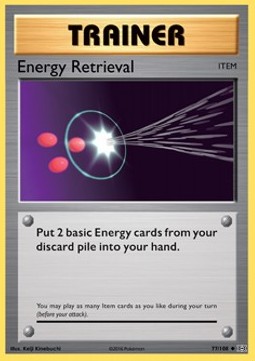 Energy Retrieval Pokemon card from Evolutions