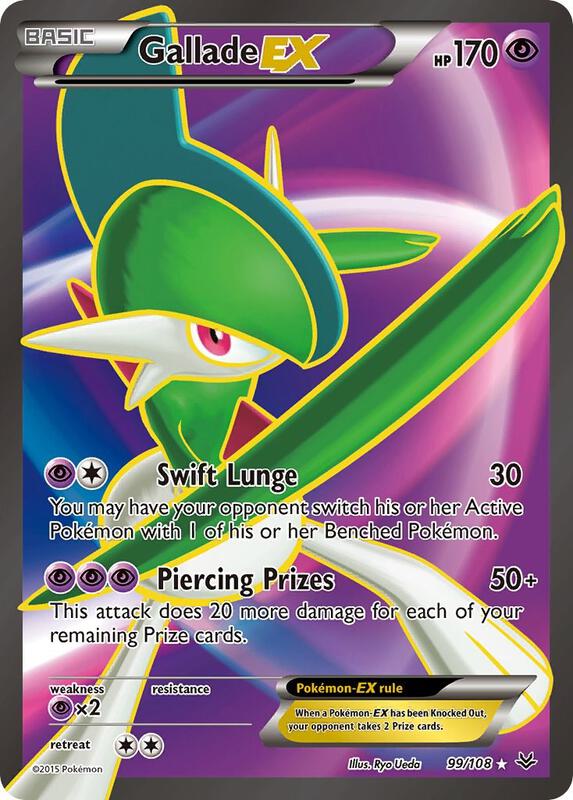 Gallade EX (99 Full Art) Pokemon card from XY - Roaring Skies