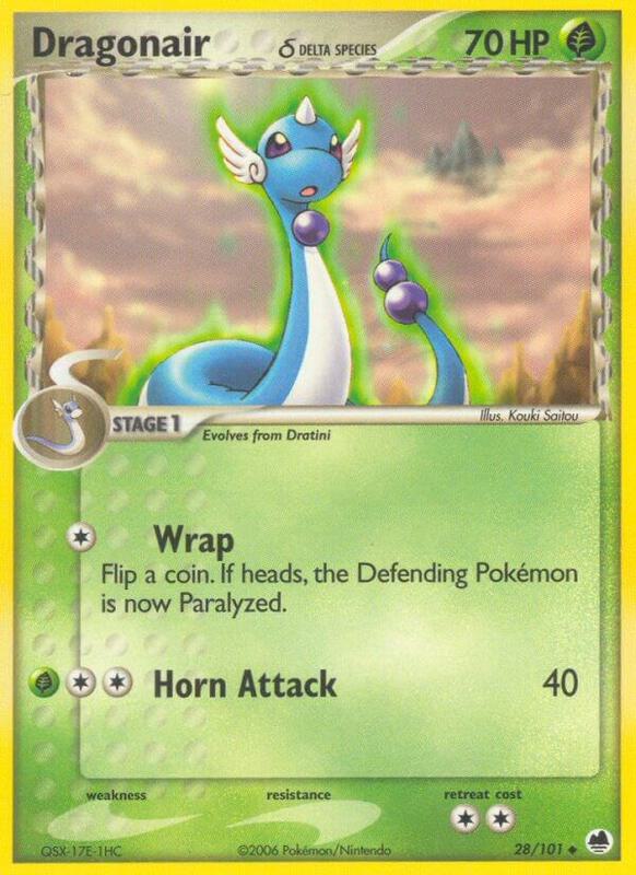 Dragonair (Delta Species) Pokemon card from Dragon Frontiers