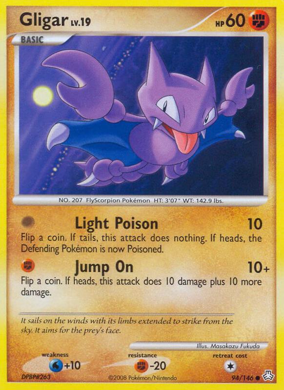 Gligar (94) Pokemon card from Legends Awakened
