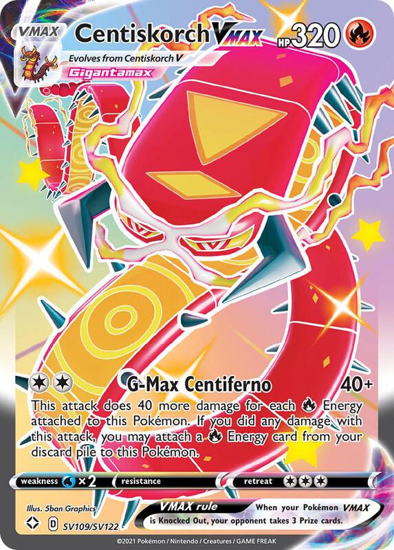 Centiskorch VMAX Pokemon card from Shining Fates: Shiny Vault