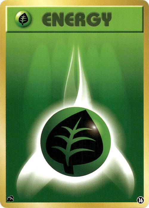 Basic Grass Energy - 36 (Japanese) Pokemon card from Intro Pack (Bulbasaur)