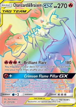 Charizard & Braixen GX (Holo)