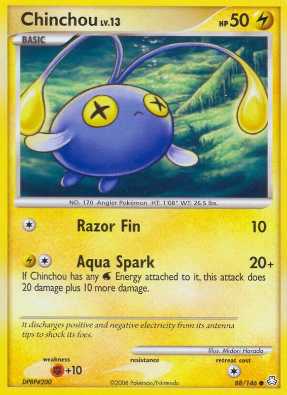 Chinchou (88) Pokemon card from Legends Awakened