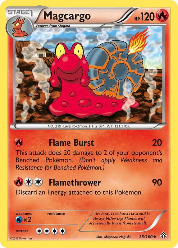Magcargo Pokemon card from XY - Primal Clash