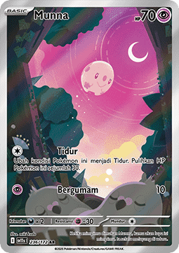 Munna Pokemon card from Black White IDTH