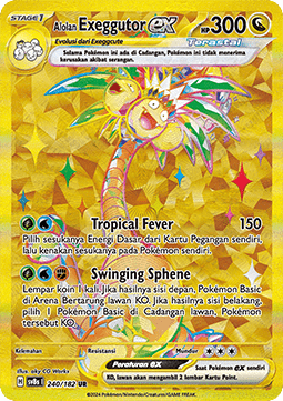 Alolan Exeggutor ex Pokemon card from Stellar Lightning