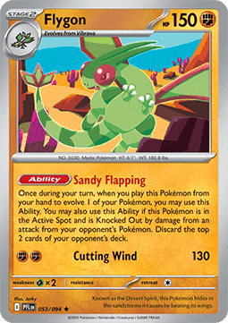 Flygon Pokemon card from Phantasmal Flames