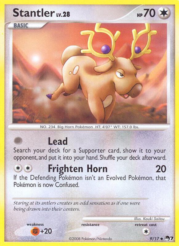 Stantler Pokemon card from POP Series 7