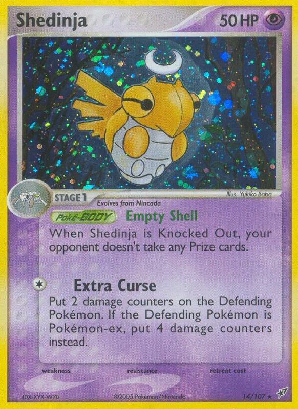 Shedinja Pokemon card from Deoxys