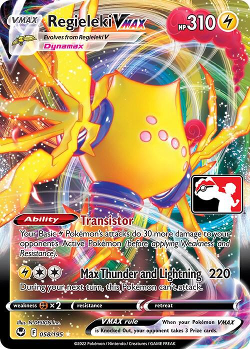 Regieleki VMAX Pokemon card from Prize Pack Series Cards
