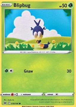 Blipbug Pokemon card from Lost Origin