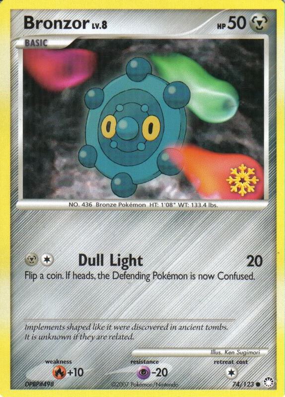 Bronzor Pokemon card from Countdown Calendar Promos