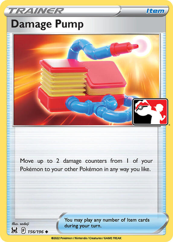Damage Pump Pokemon card from Prize Pack Series Cards