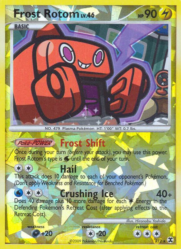 Frost Rotom Pokemon card from Rising Rivals
