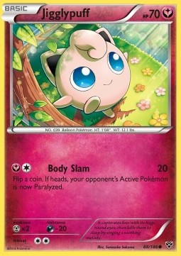 Jigglypuff Pokemon card from XY