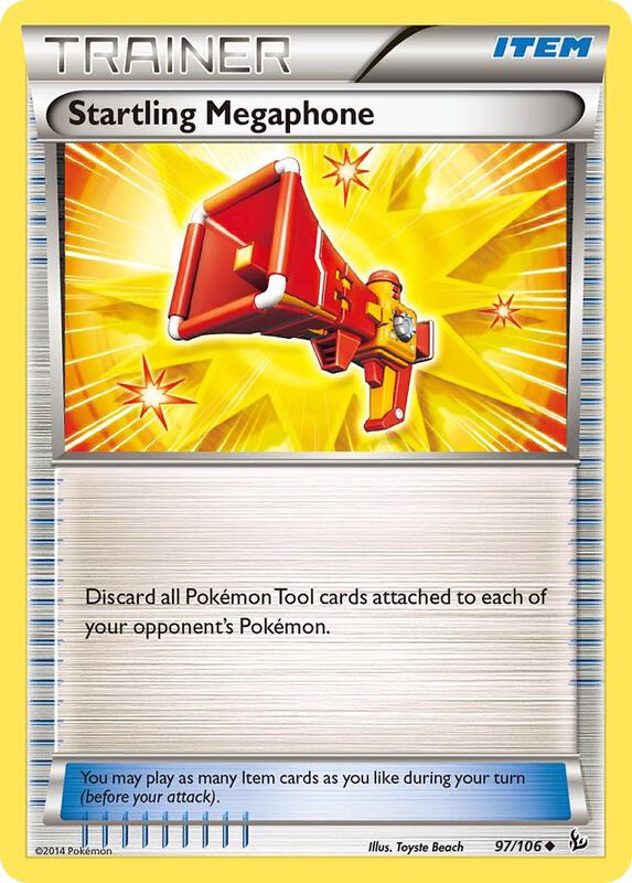 Startling Megaphone Pokemon card from XY - Flashfire