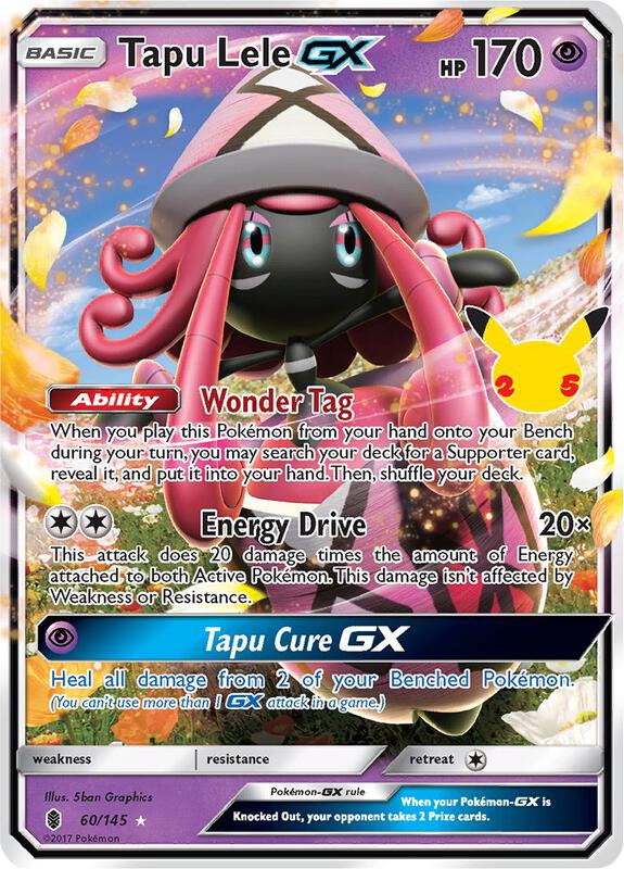 Tapu Lele GX Pokemon card from Celebrations: Classic Collection