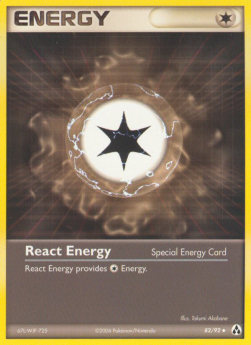 React Energy Pokemon card from EX Legend Maker