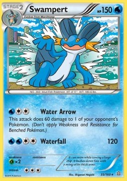 Swampert Pokemon card from XY - Primal Clash