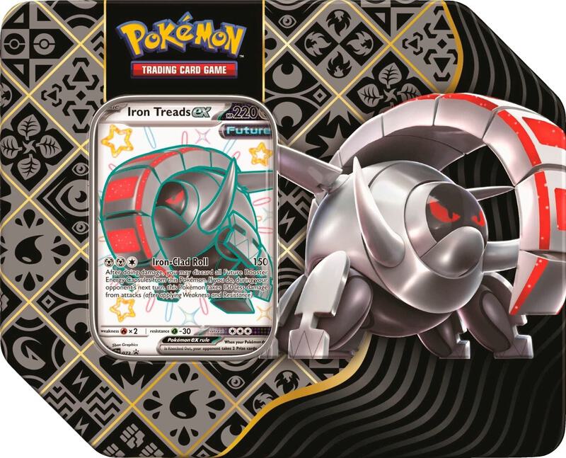 Paldean Fates Tin [Iron Treads ex] Pokemon card from SV: Paldean Fates