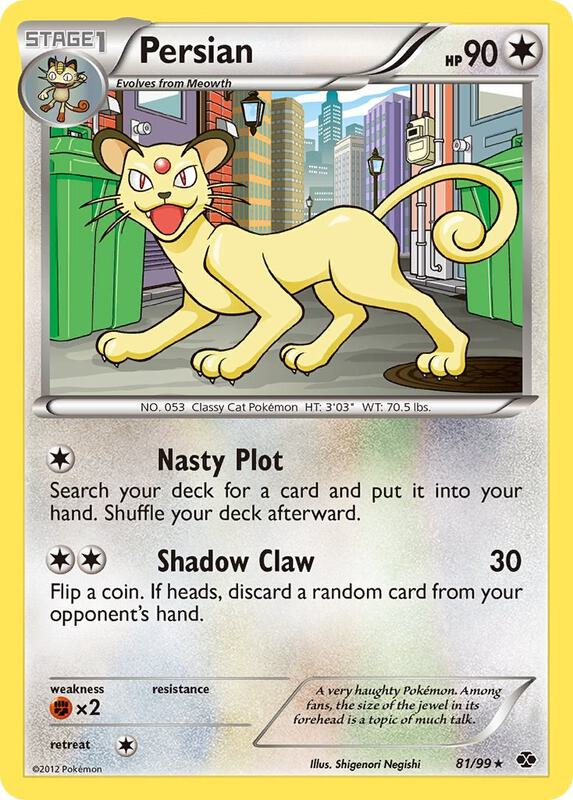 Persian Pokemon card from Next Destinies
