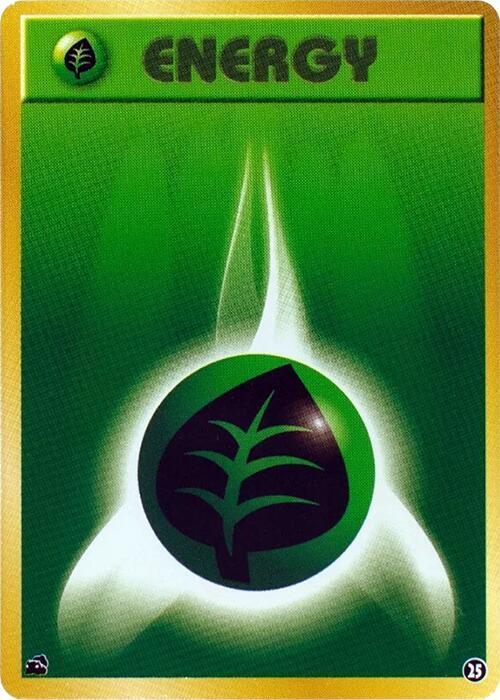 Basic Grass Energy - 25 (Japanese) Pokemon card from Intro Pack (Bulbasaur)