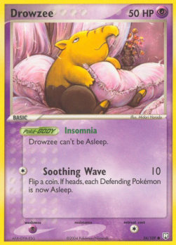 Drowzee Pokemon card from EX Team Rocket Returns