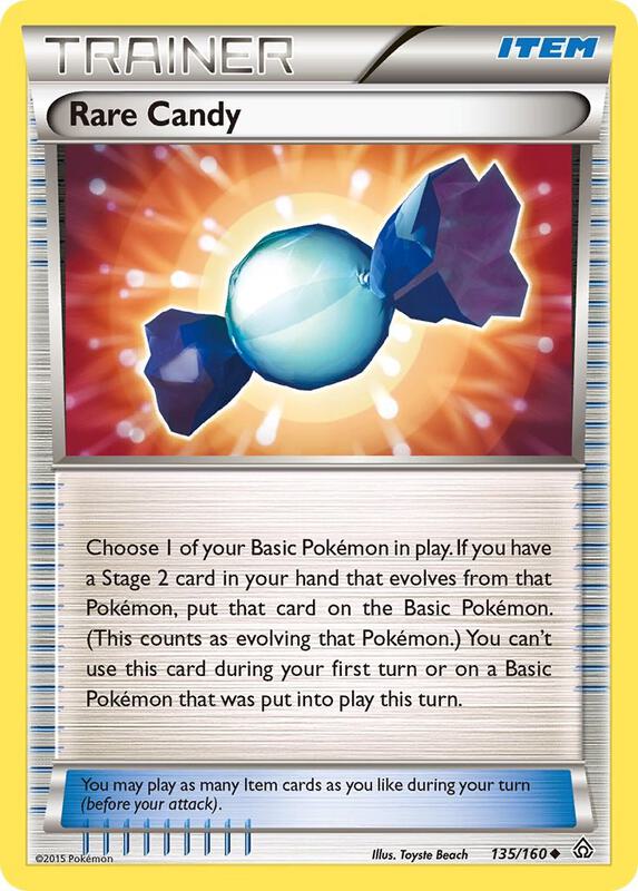 Rare Candy Pokemon card from XY - Primal Clash