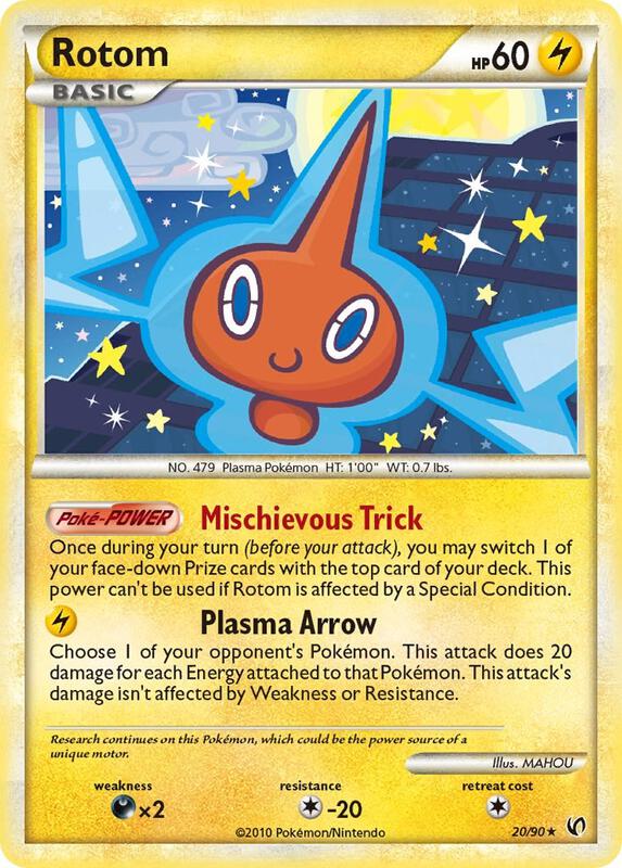 Rotom Pokemon card from Undaunted