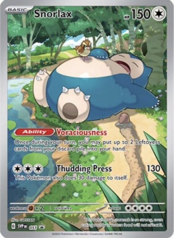 Snorlax - 051 Pokemon card from SV: Scarlet & Violet Promo Cards
