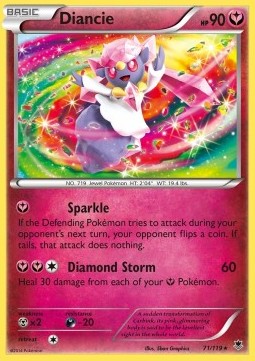Diancie Pokemon card from Phantom Forces