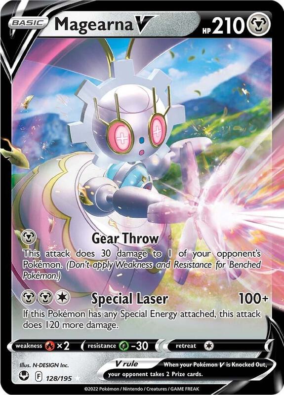 Magearna V Pokemon card from SWSH12: Silver Tempest