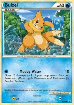 Buizel Pokemon card from Unleashed