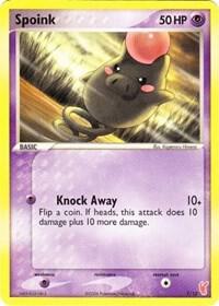 Spoink Pokemon card from EX Trainer Kit 2: Plusle & Minun