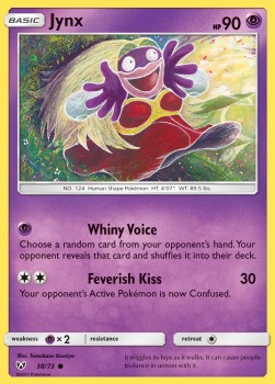 Jynx Pokemon card from Shining Legends