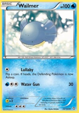 Wailmer Pokemon card from Dragons Exalted