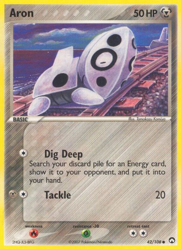 Aron Pokemon card from Power Keepers