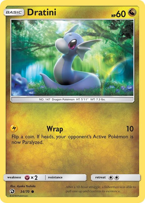 Dratini (34) Pokemon card from Dragon Majesty